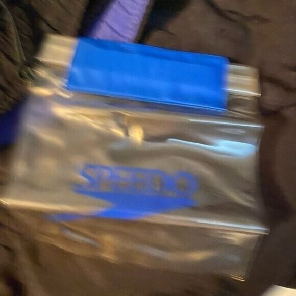 Speedo Men’s Swim Trunks Size Large Pockets Drawstring Navy‎ Blue Beach V… - Picture 7 of 8